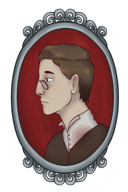 Victorian cameo inspired character portrait