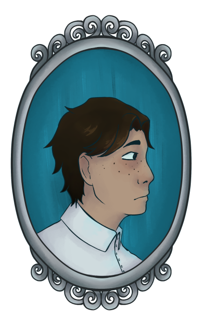 Victorian cameo inspired character portrait